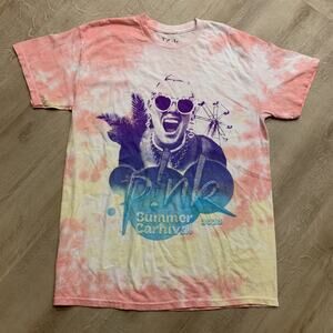 P!NK Pink Alecia Moore Summer Carnival 2023 Tour T-Shirt Adult Medium M Tie-Dye